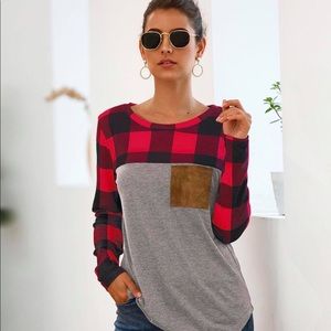 Plaid top